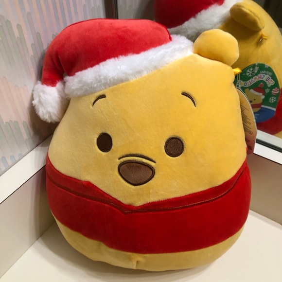 NWT 10” Winnie, the Pooh bear with Santa hat Christmas - Picture 1 of 3